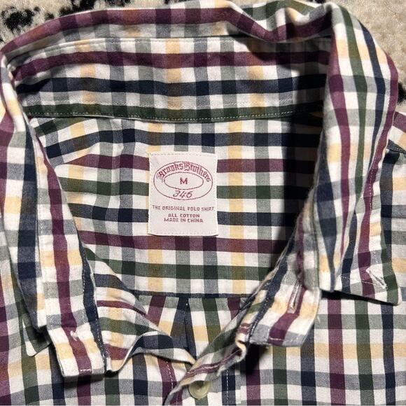 Brooks Brothers Medium Button Down Shirt Multi Colored Plaid - Picture 4 of 4